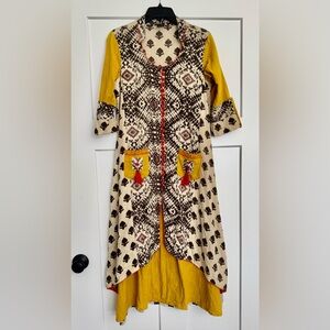 Women’s Long Double Layer Kurti by Soch, Medium